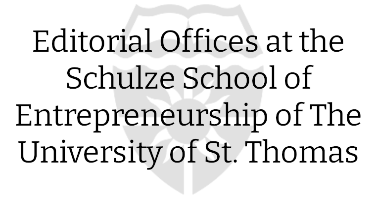 Editorial Offices at the Schulze School of Entrepreneurship of The University of St. Thomas
